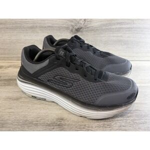 Skechers Max Cushioning Shoes Mens Size 11 Gray Extra Wide Goga Mat Running